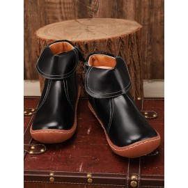 Women Casual Plain All Season Commuting Closed Toe PU Vintage Style Rubber Classic Boots Boots