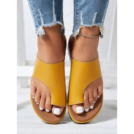 Women Casual Low Heel Open Toe Casual Sliver Sandals