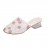 Mesh Fabric Floral Summer Slide Sandals
