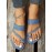 Casual Denim To Ring Slide Sandals