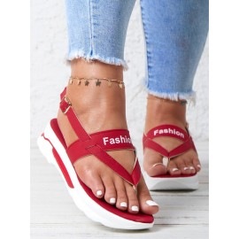 Soft Platform Thong Sandals