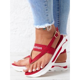 Soft Platform Thong Sandals