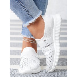 Rhinestone Flyknit Breathable Upper Sneakers