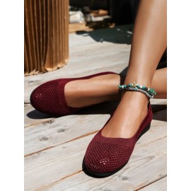 Breathable Hollow out Mesh Fabric Casual Shallow Shoes