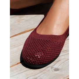 Breathable Hollow out Mesh Fabric Casual Shallow Shoes