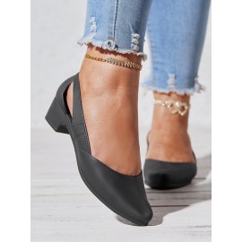 Waterproof Hollow Out Block Heel Beach Shoes