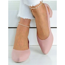 Waterproof Hollow Out Block Heel Beach Shoes